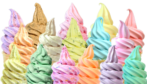 24 Flavor of Soft Serve Cones